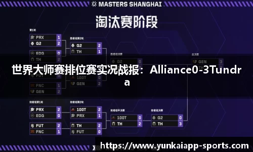 世界大师赛排位赛实况战报：Alliance0-3Tundra